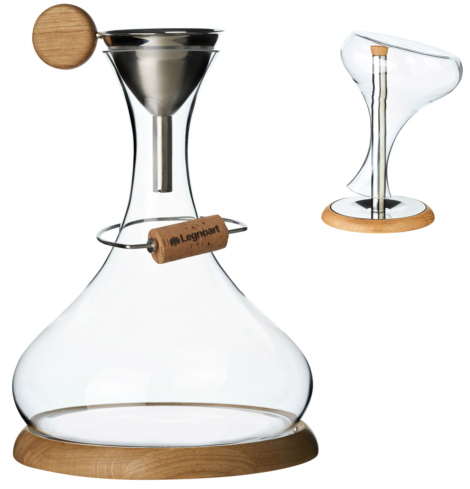 Legnoart LANGHE SD10 Vin dekanteringssæt Legnoart LANGHE SD10 Vin dekanteringssæt